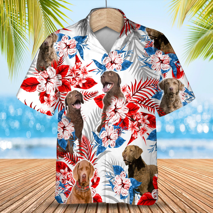 Chesapeake Bay Retriever Hawaiian Shirt -  Gift for Summer, Summer aloha shirt, Hawaiian shirt for Men and women