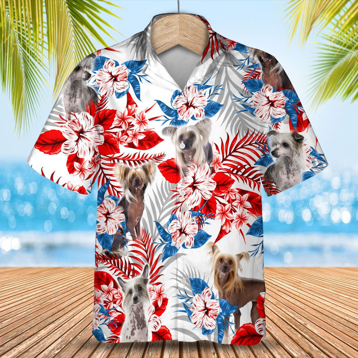 Chinese Crested Hawaiian Shirt -  Gift for Summer, Summer aloha shirt, Hawaiian shirt for Men and women