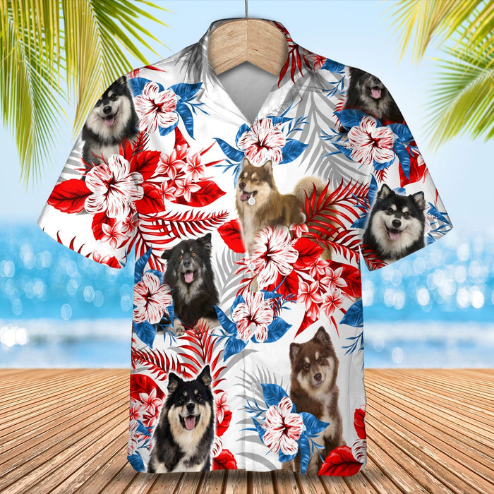 Finnish Lapphund Hawaiian Shirt -  Gift for Summer, Summer aloha shirt, Hawaiian shirt for Men and women