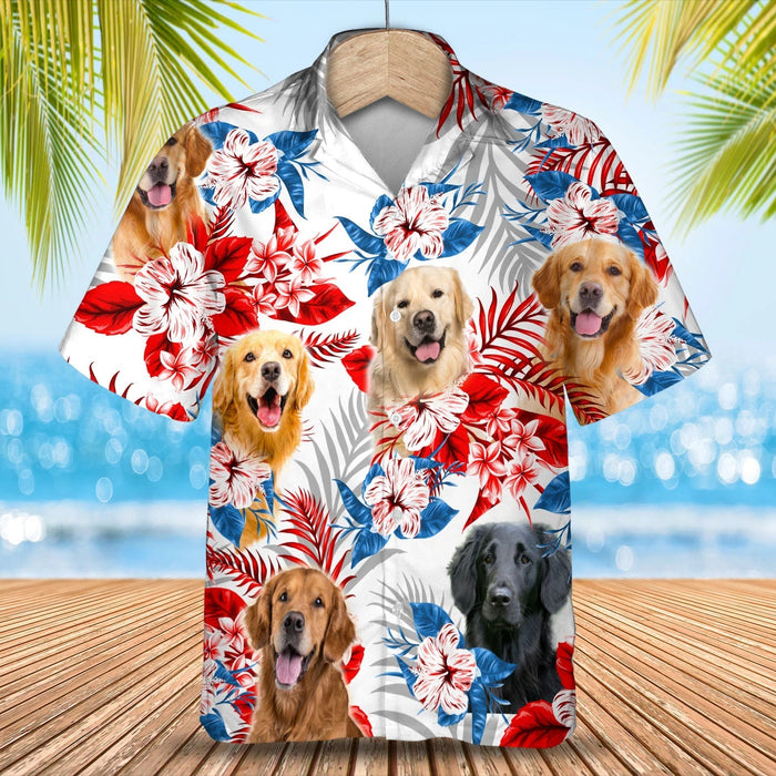 Golden Retriever Hawaiian Shirt - Gift for Summer, Summer aloha shirt, Hawaiian shirt for Men and women