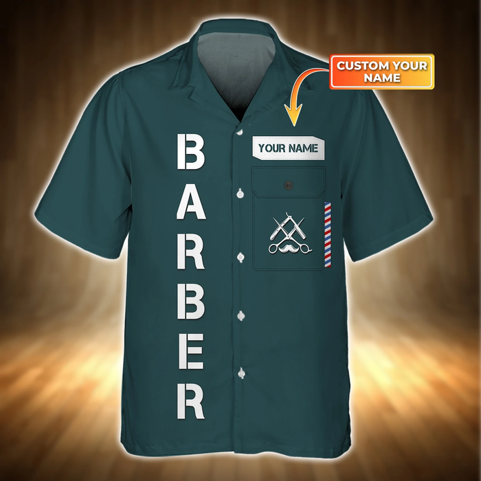 Barber Shop hawaiian shirt new, Barber gift, Gift For Hair Dresser, Salon 3D shirt