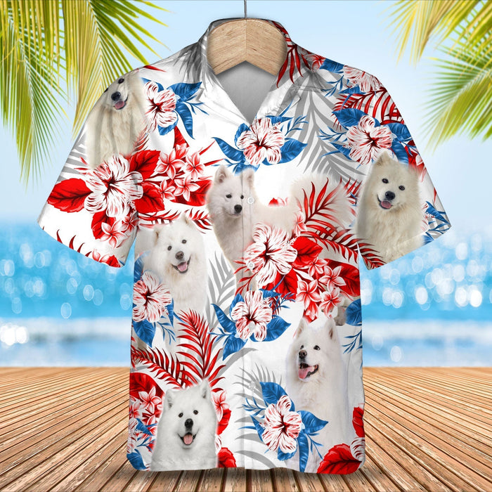 Samoyed Hawaiian Shirt - Gift for Summer, Summer aloha shirt, Hawaiian shirt for Men and women