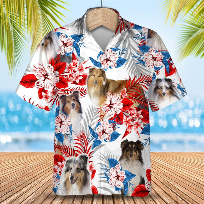 Shetland Sheepdog Hawaiian Shirt - Gift for Summer, Summer aloha shirt, Hawaiian shirt for Men and women