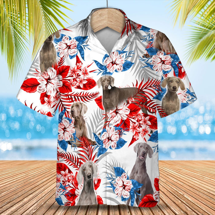 Weimaraner Hawaiian Shirt - Gift for Summer, Summer aloha shirt, Hawaiian shirt for Men and women