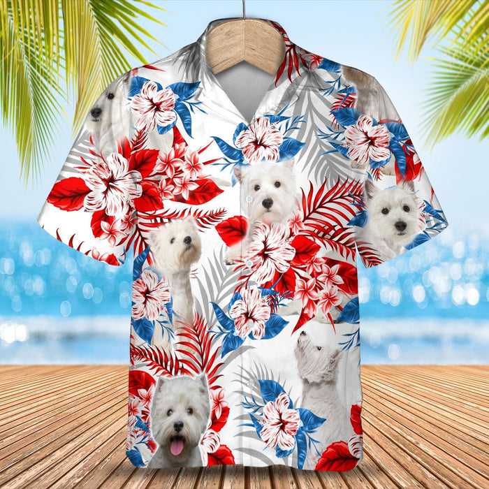 West Highland White Terrier Hawaiian Shirt - Gift for Summer, Summer aloha shirt, Hawaiian shirt for Men and women